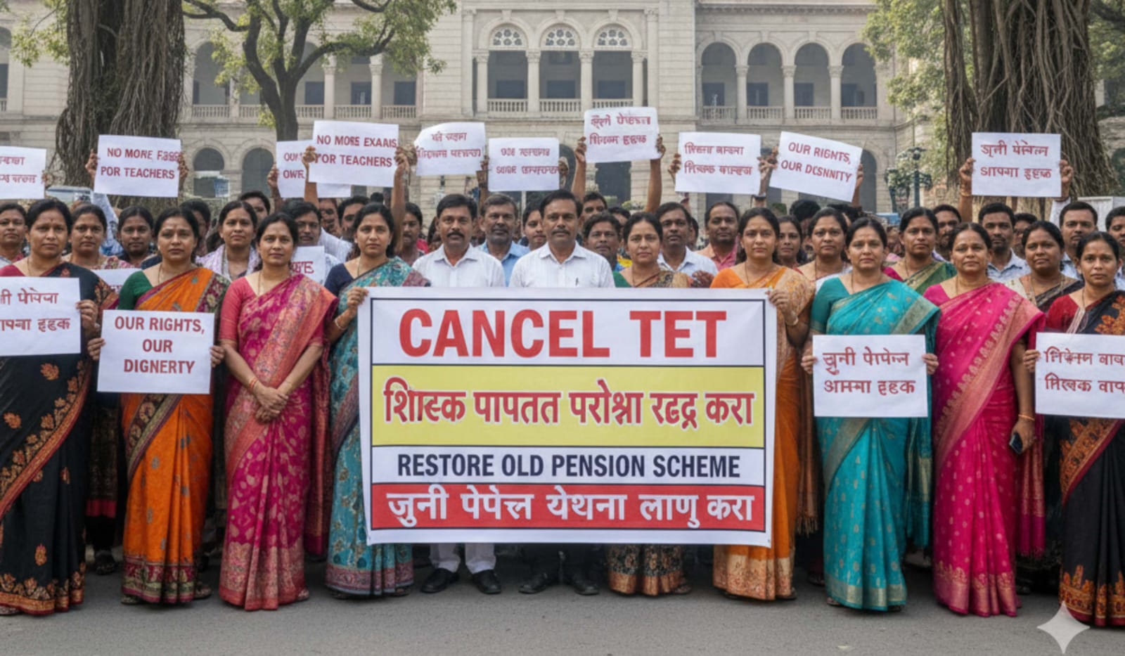 Teacher Eligibility Test Protest 2025