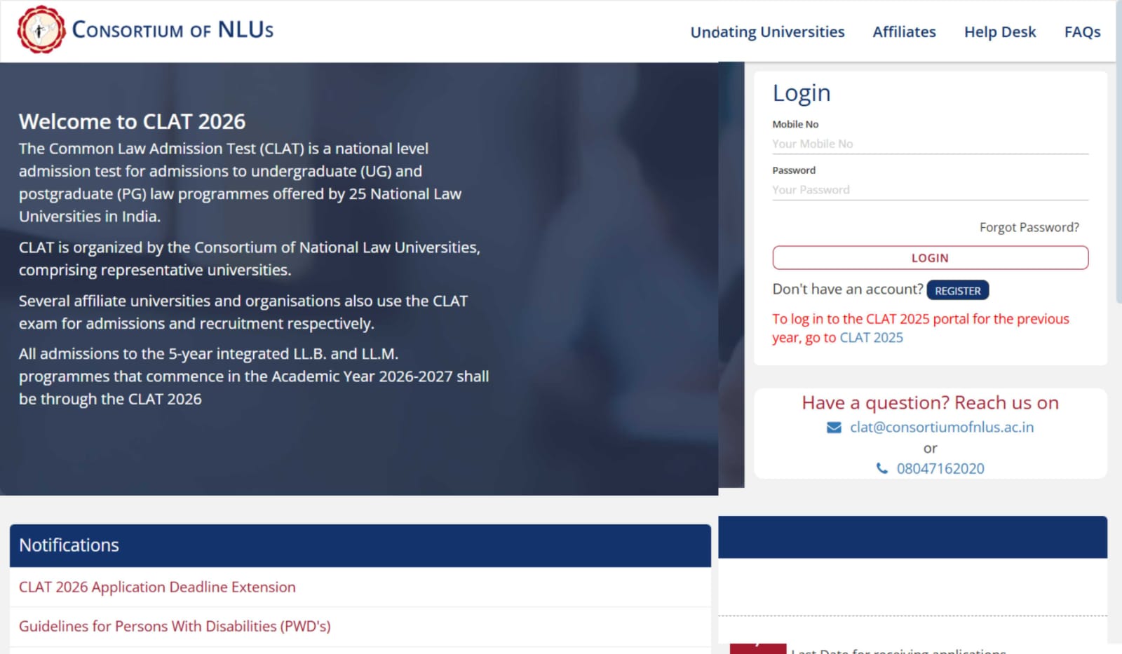 CLAT 2026 Registration Extended