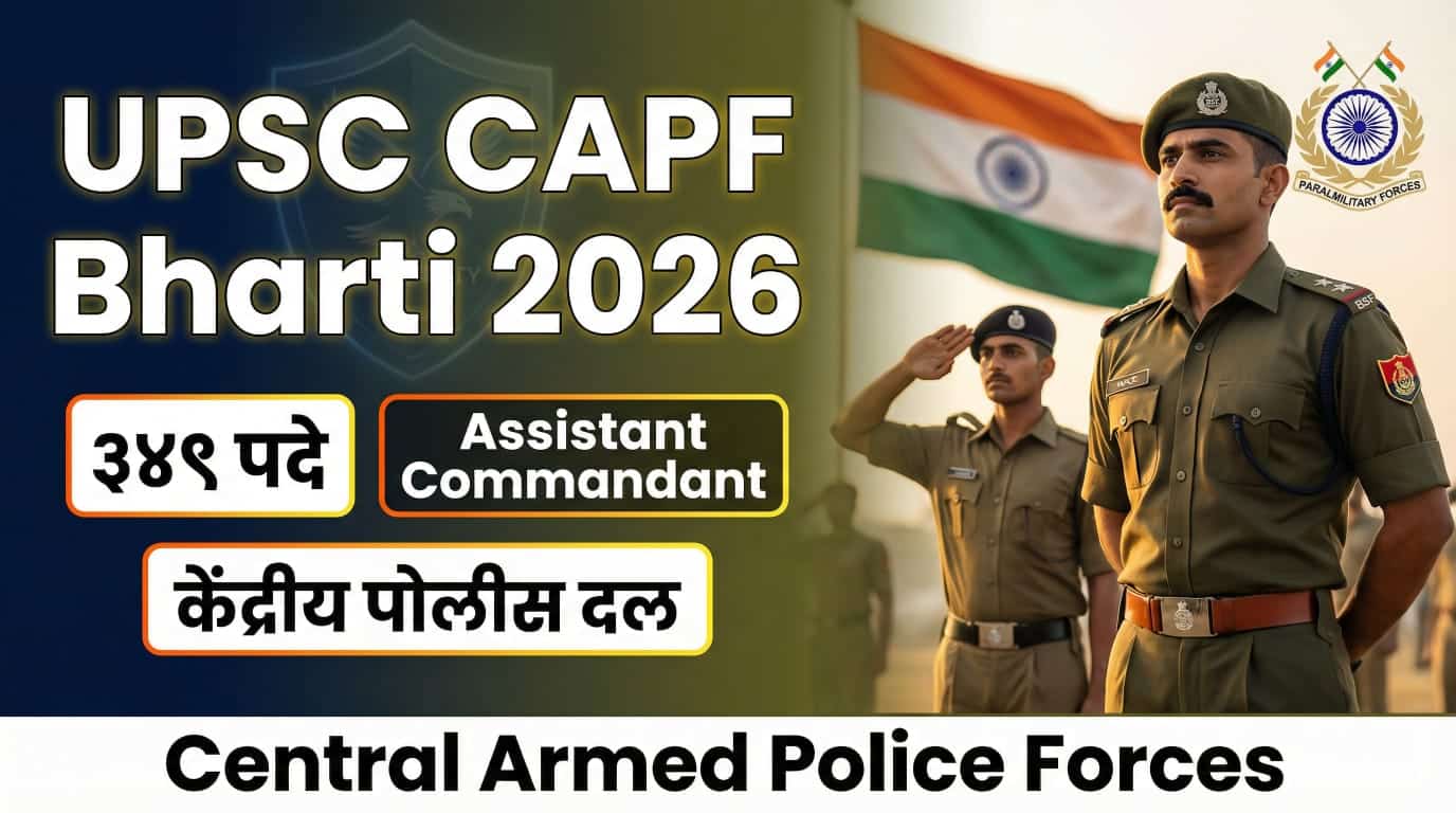 UPSC CAPF Bharti 2026