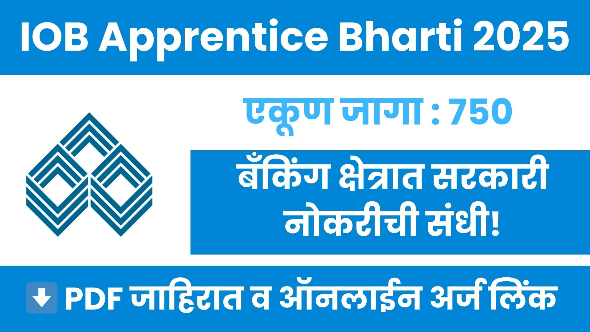 IOB Apprentice Bharti 2025