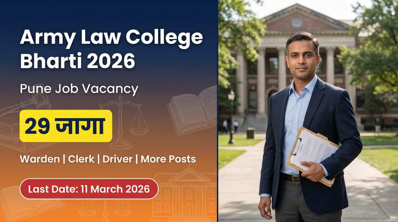 Army Law College Pune Bharti 2026
