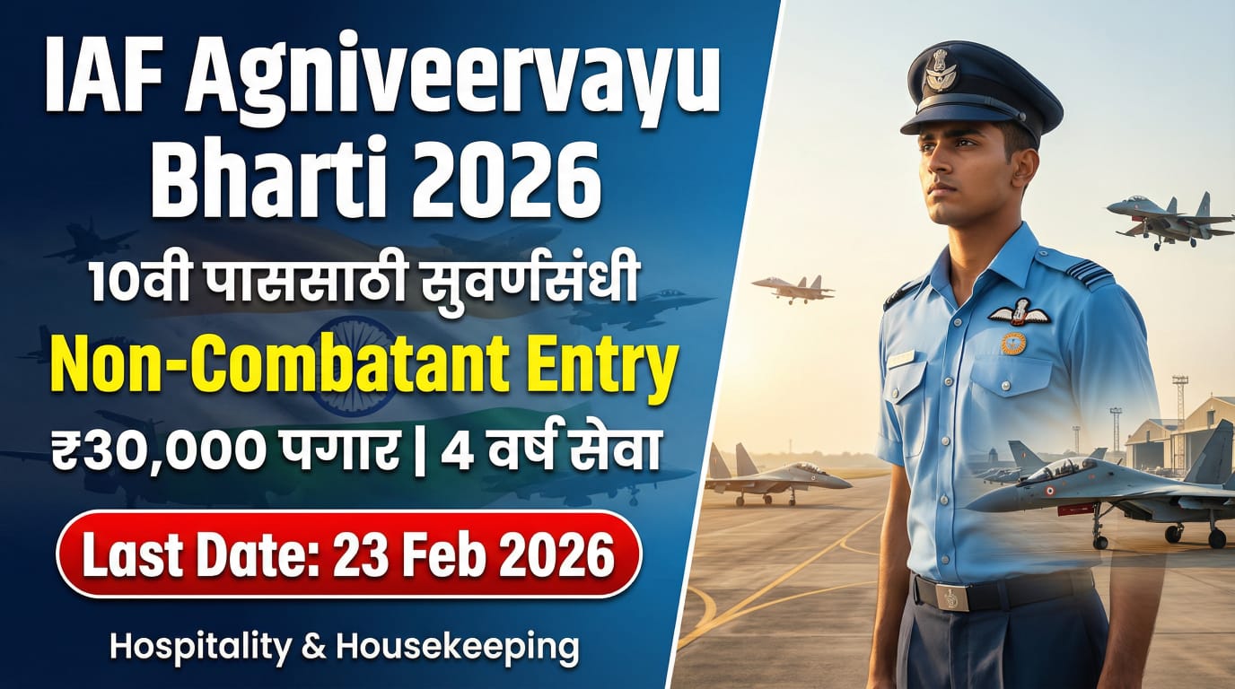 IAF Agniveervayu Non-Combatant Bharti 2026