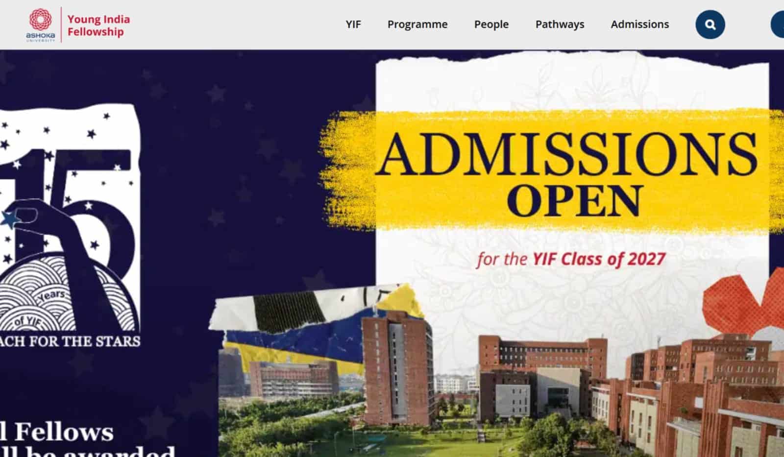 Ashoka University Young India Fellowship 2026–27