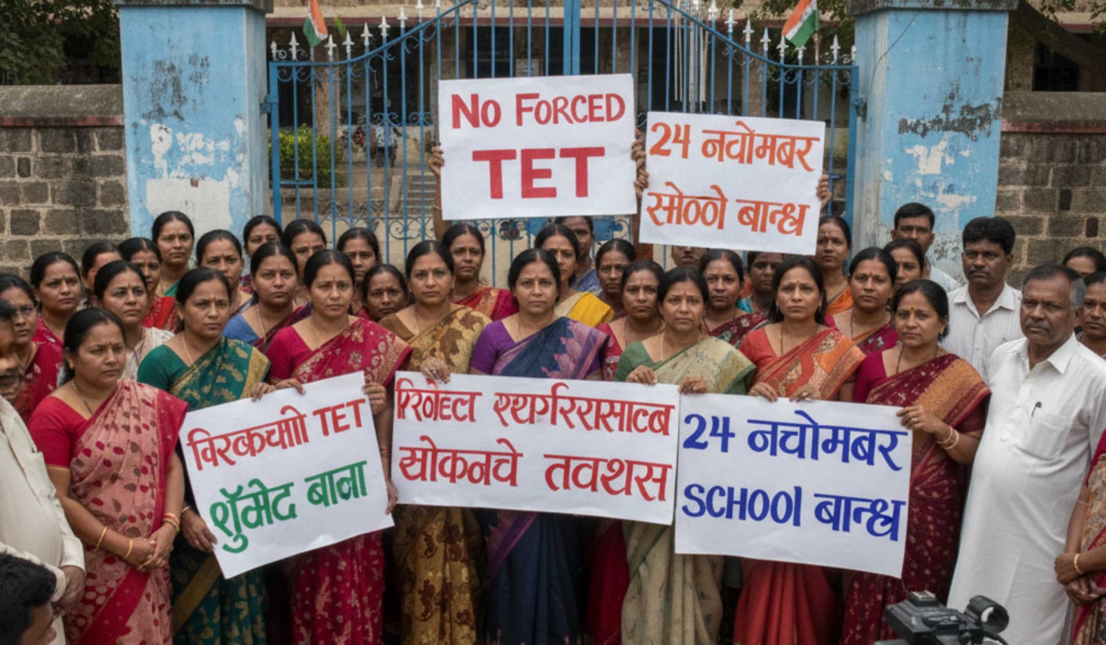 Teachers Protest Against TET Rule