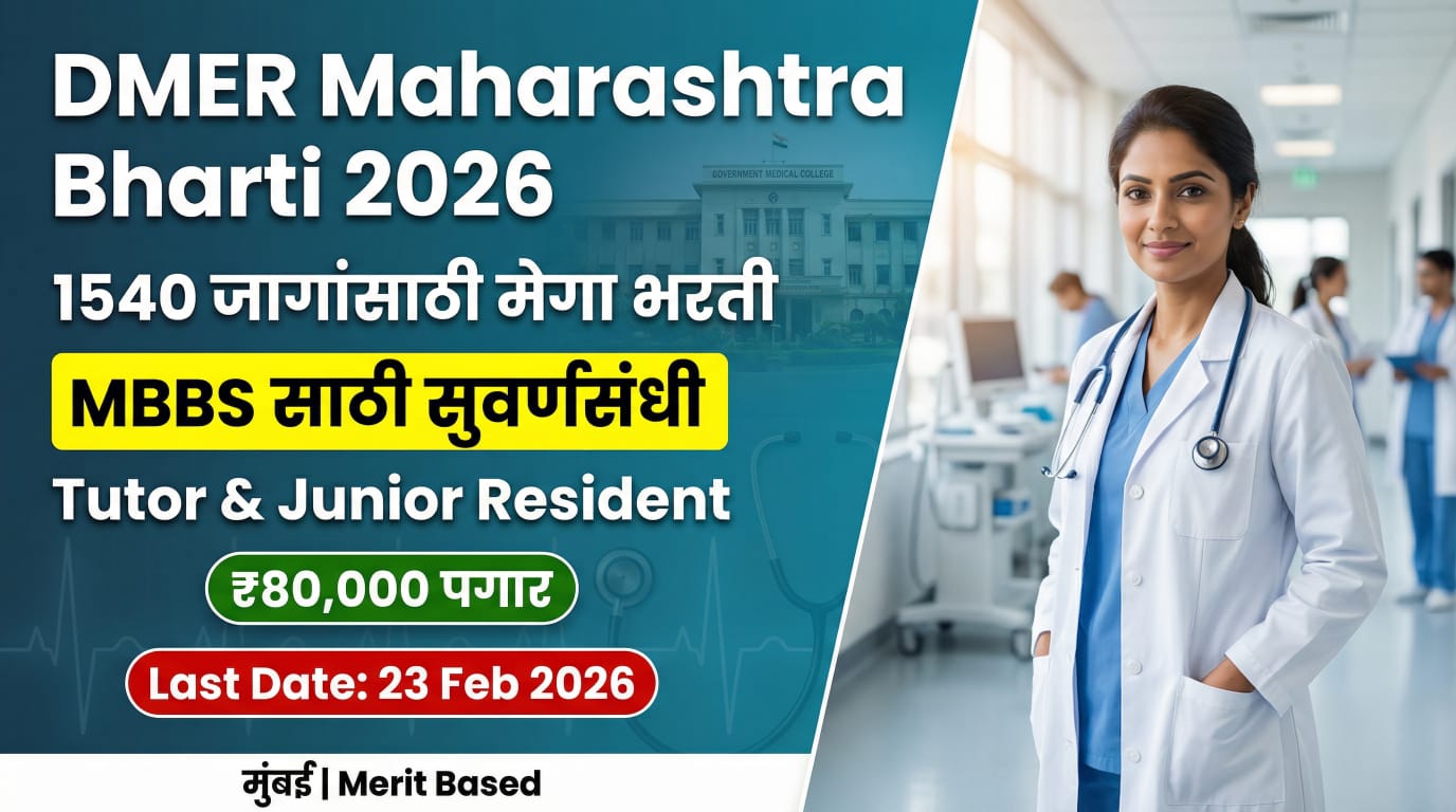 DMER Maharashtra Mega Bharti 2026