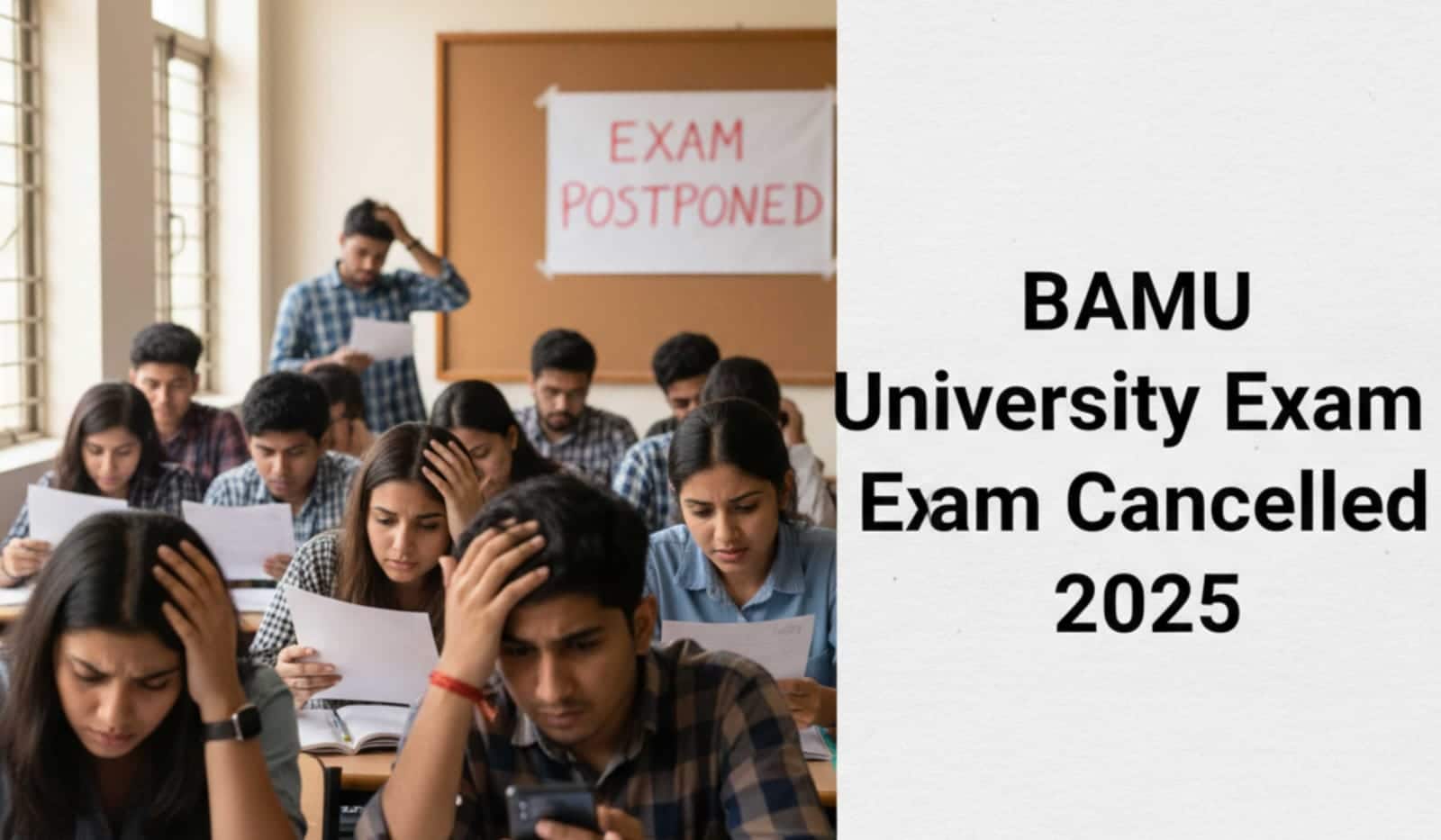 BAMU University Exam Cancelled 2025